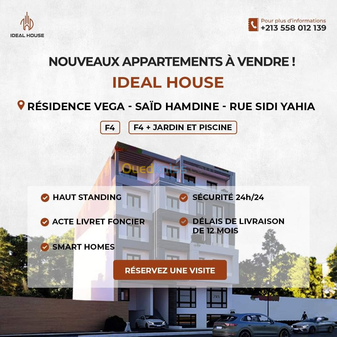 Vente Appartement F4 Alger Said hamdine