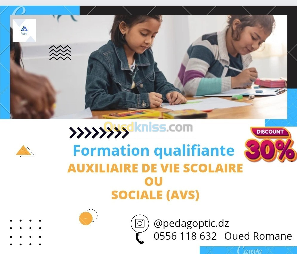 Auxiliaire de vie scolaire et sociale Avs