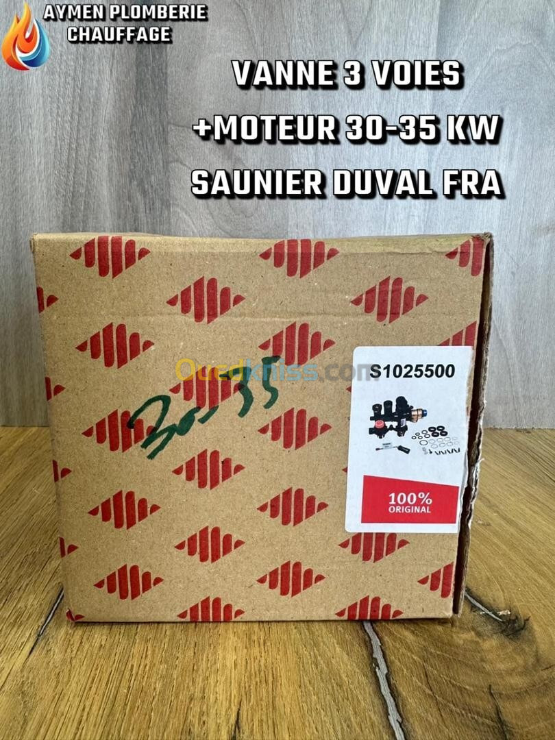 VANNE 3 VOIES + MOTEUR 30-35 kw SAUNIER DUVAL FRANCAIS