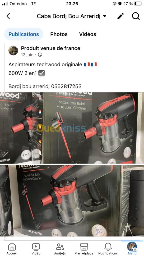 Aspirateurs techwood originale  600W 2 en1 Bordj bou arreridj 0552817253