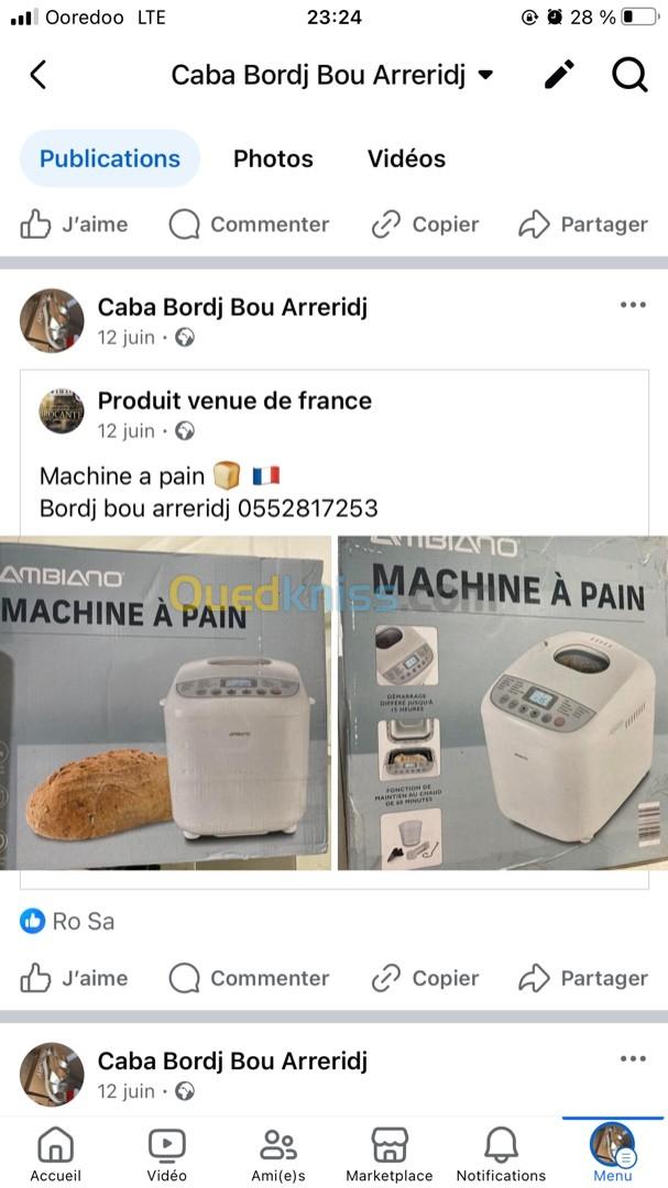 Machine a pain  Bordj bou arreridj 0552817253