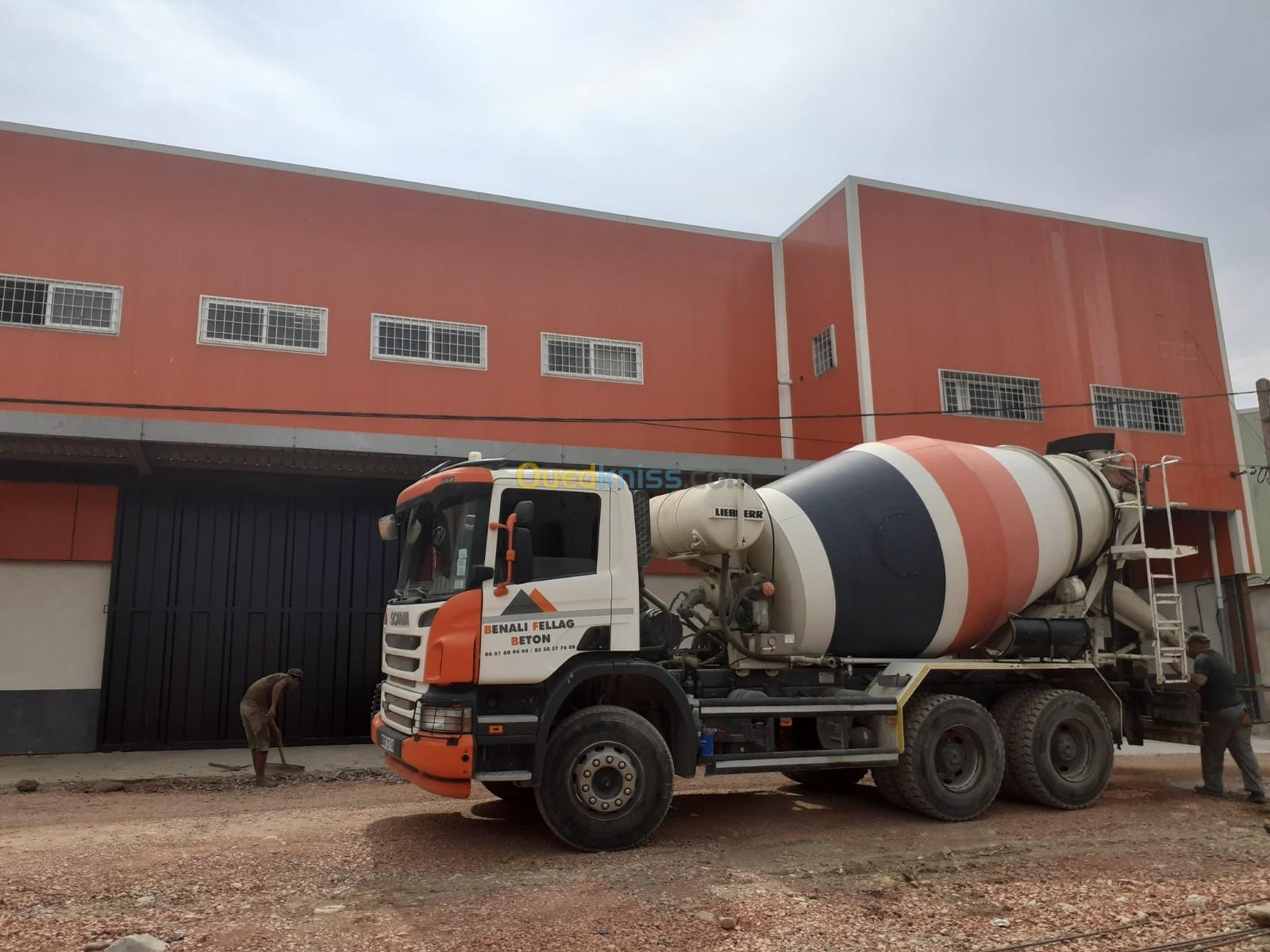 Vendre du béton prêt à l'emploi