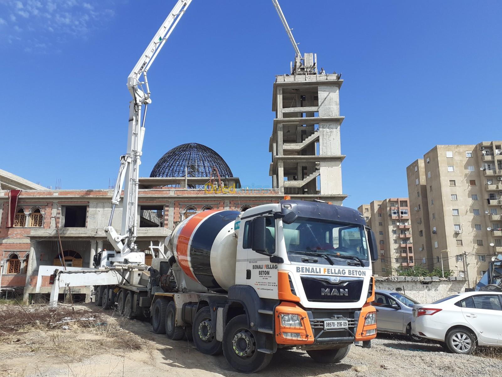 Vendre du béton prêt à l'emploi