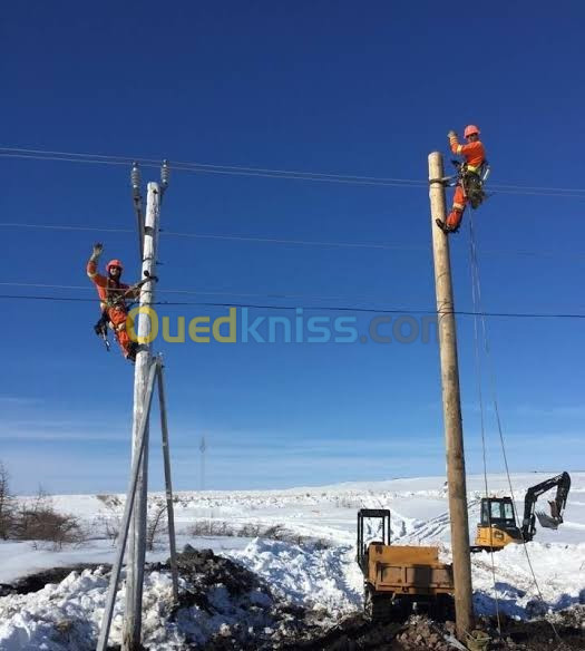 électricien de distribution monteur de ligne  base et haut tentions électricien industriel 