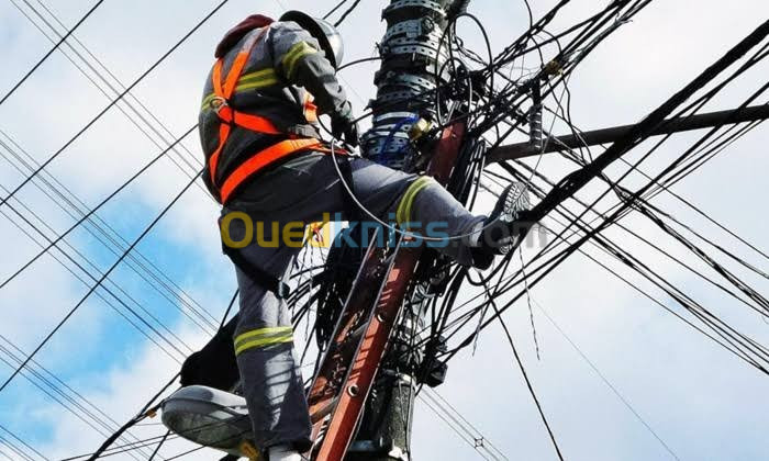 électricien de distribution monteur de ligne  base et haut tentions électricien industriel 