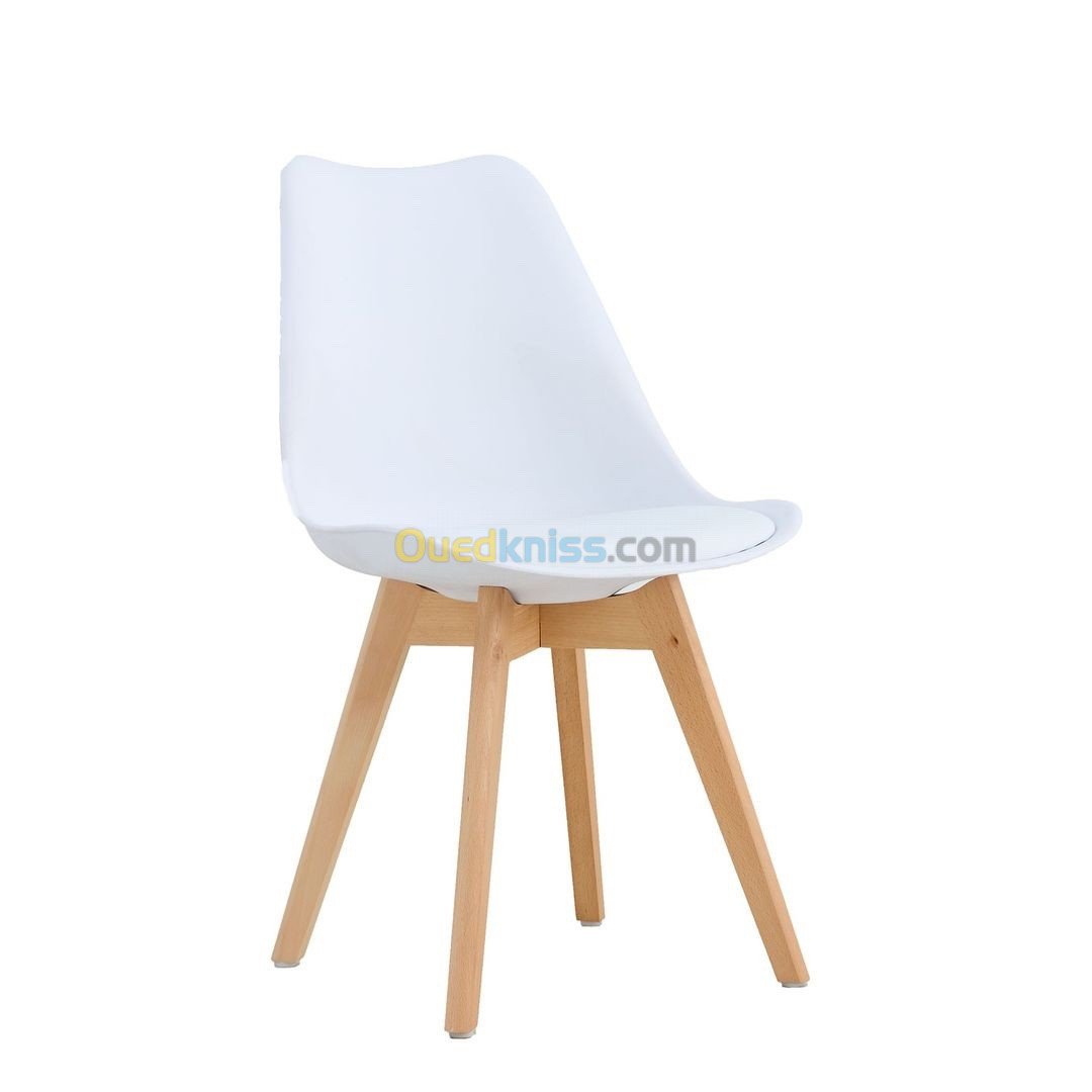 Promo ramdan : table mdf 140/90 avec 6 chaises tulipes importation