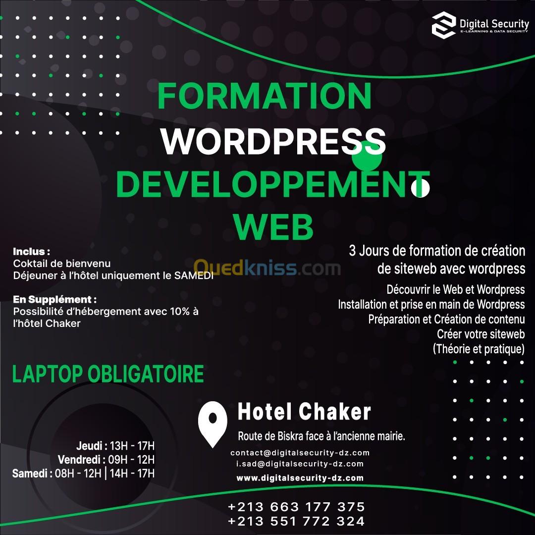 Formation Wordpress (Développement Web)