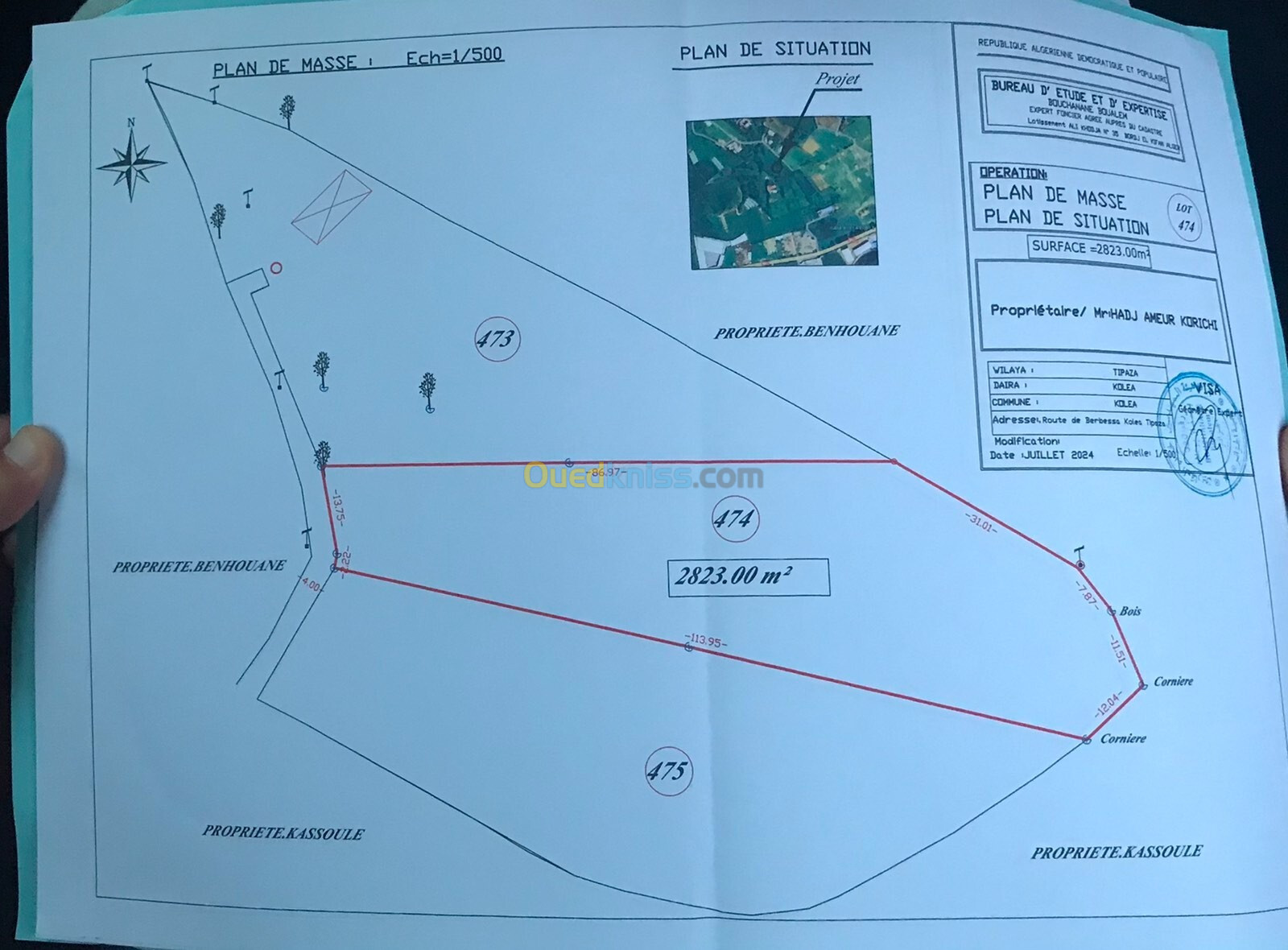 Vente Terrain Agricole Tipaza Kolea