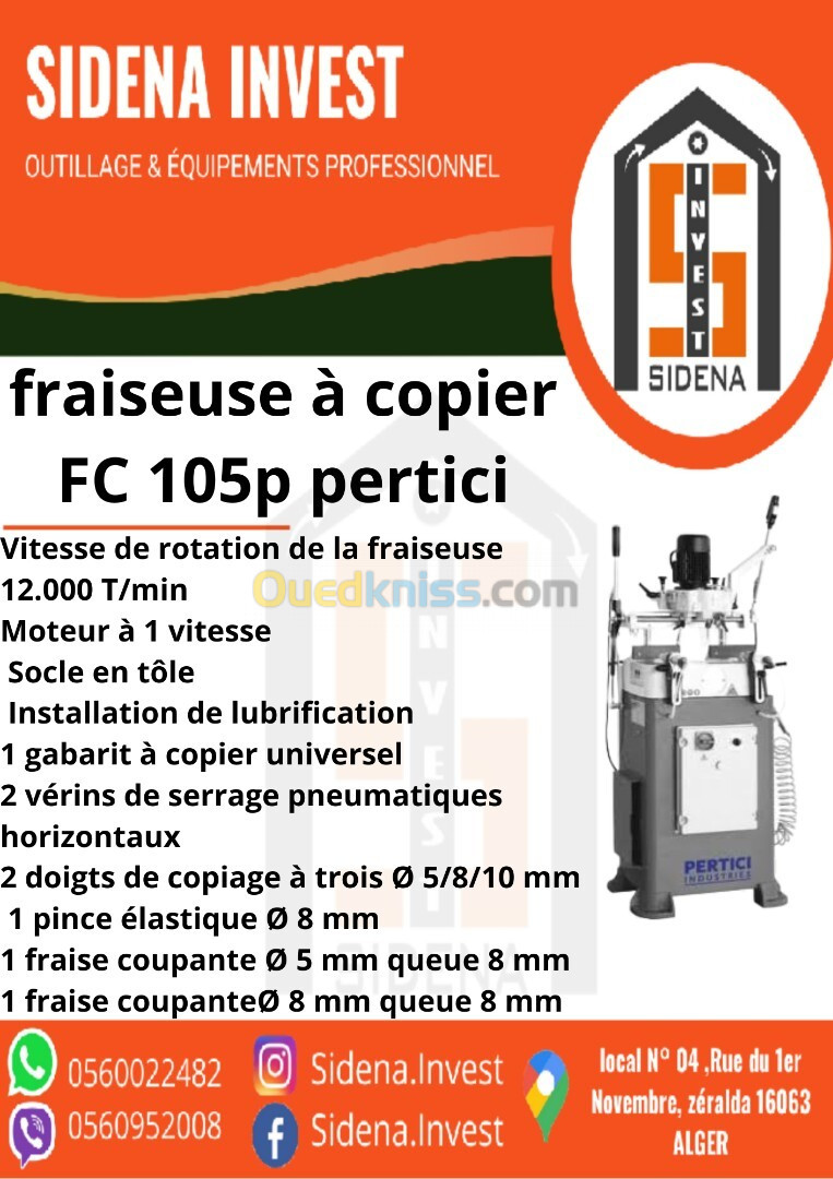 PERTICI  FC105P FRAISEUSE A COPIER