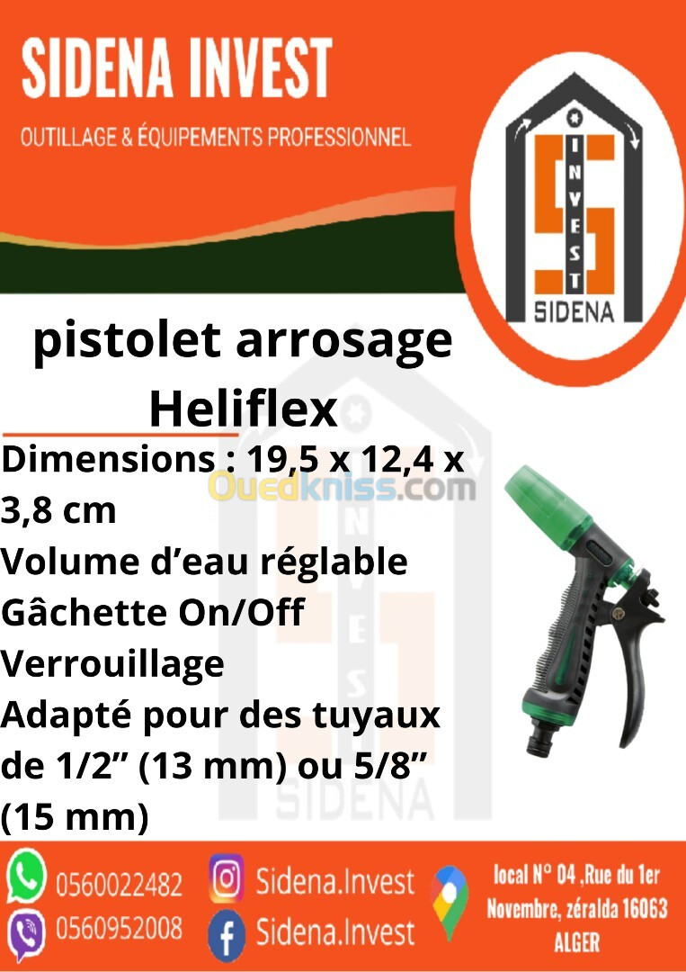 pistolet darrosage HELIFLEX 