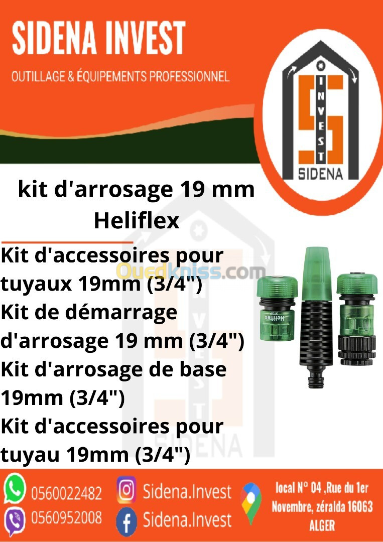 KIT ARROSAGE 19MM HELIFLEX