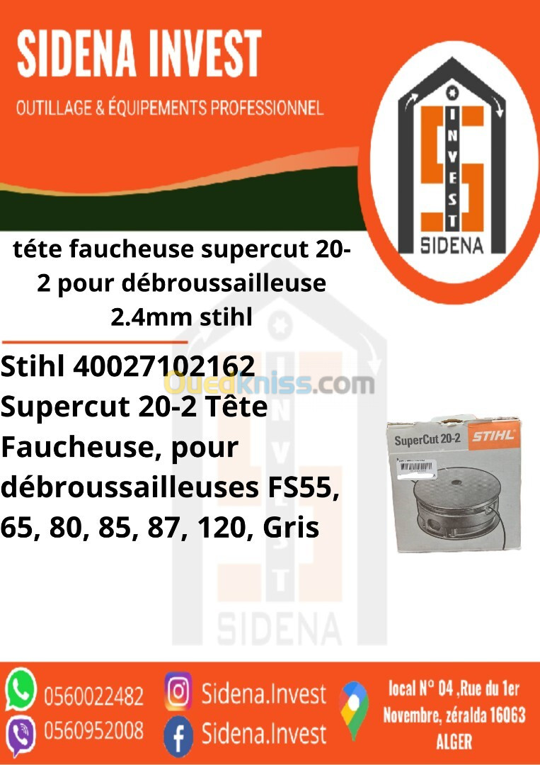 téte faucheuse super cut 20-2 pour débrousailleuse 2.4mm-STIHL