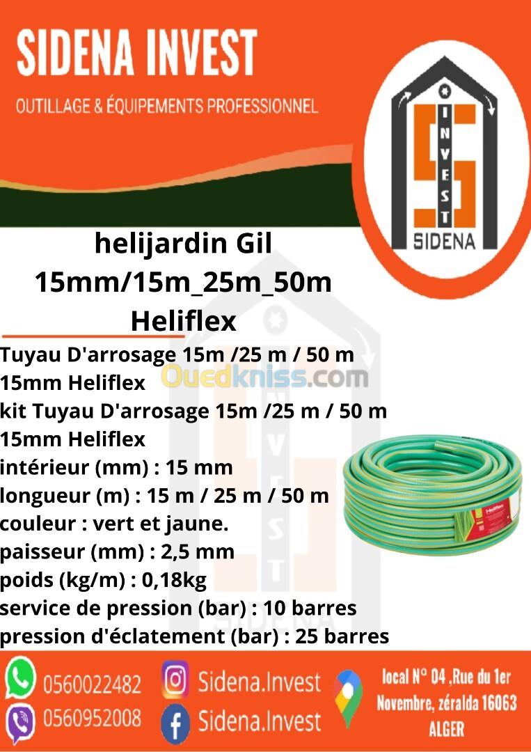 Tuyau D'arrosage 15m /25 m / 50 m 15mm Heliflex