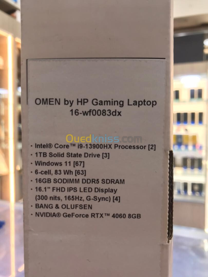 HP OMEN 16 i9-13900HX 1TB 16GB DDR5 RTX 4060 8GB NEUF JAMAIS UTILISE