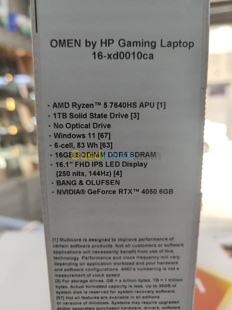 HP OMEN 16 AMD Ryzen 5 7640HS 1TB SSD 16GB GeForce RTX 4050 6GB