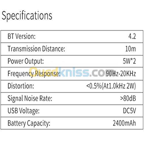 BY1050 Outdoor HIFI Column Speaker Wireless Bluetooth Speaker Subwoofer Sound Box Support FM Radio 