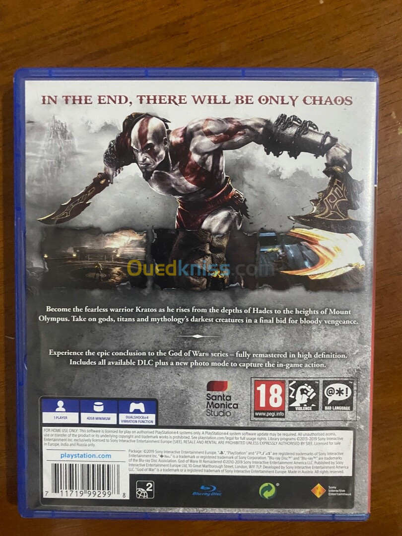 God of war remastered ps4/5