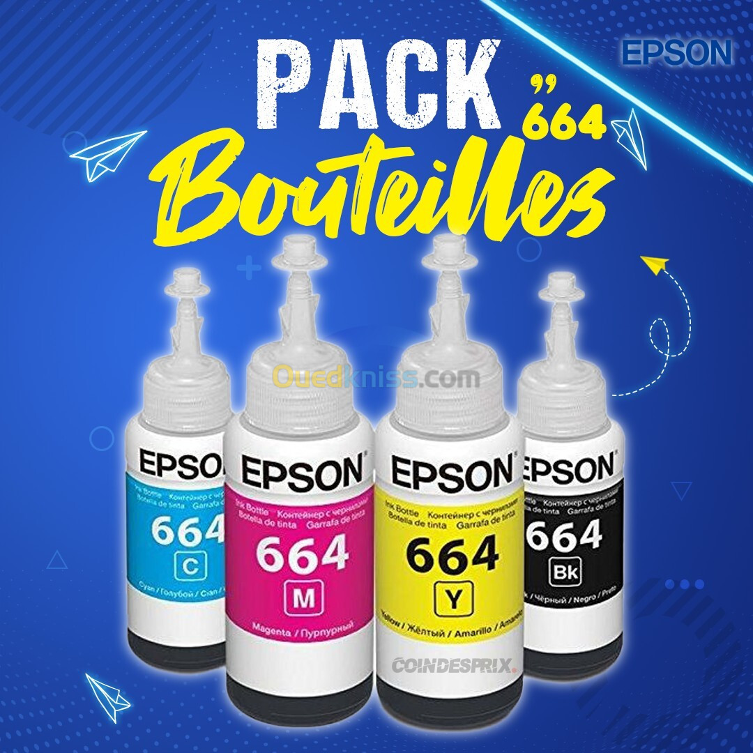 BOUTEILLE EPSON 664 PACK ORIGINAL 