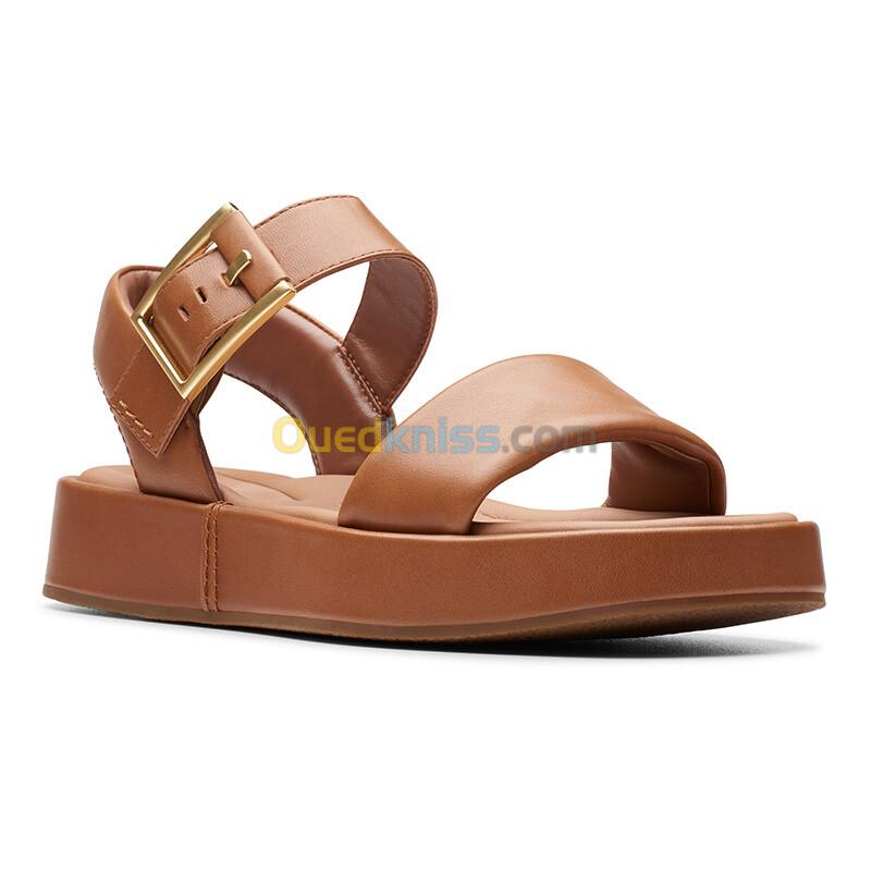 CLARKS Alda Strap Tan Leather