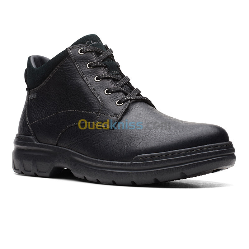 CLARKS Rockie2 UpGTX Black Leather