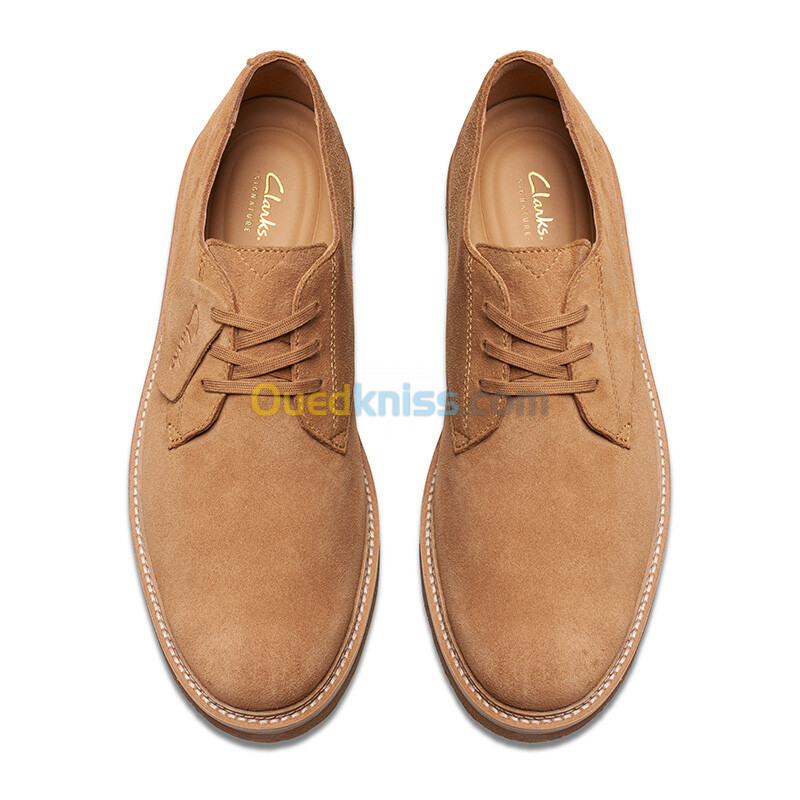 Clarks ClarkdaleDerby Light Tan Suede