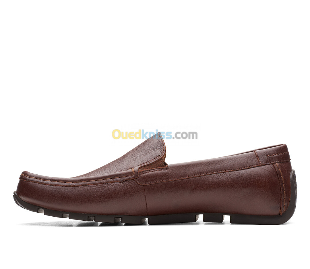 Clarks Oswick Plain Dark Tan Lea