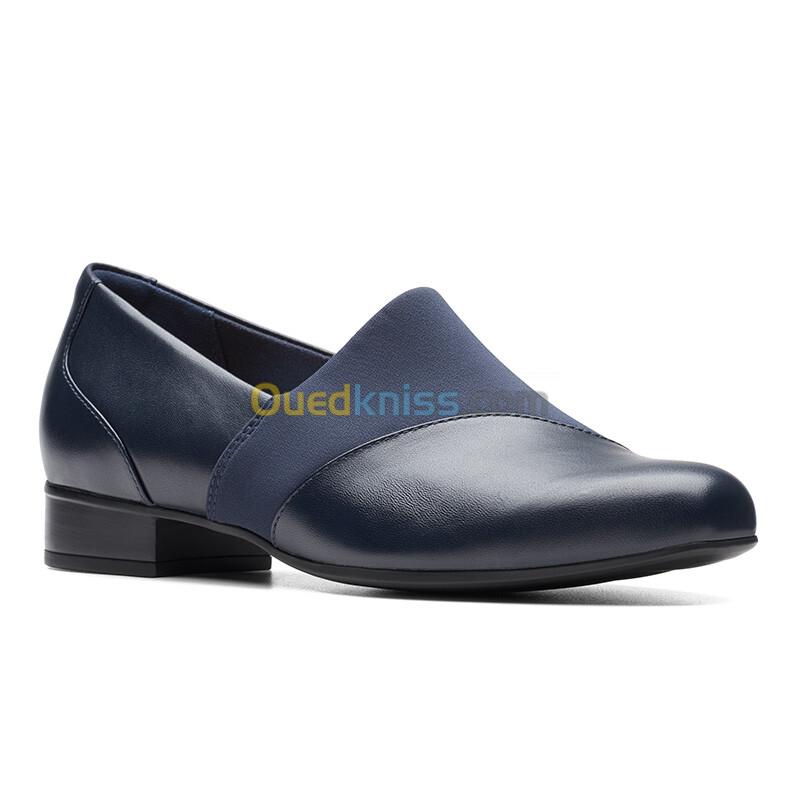 CLARKS Juliet Gem Navy Leather