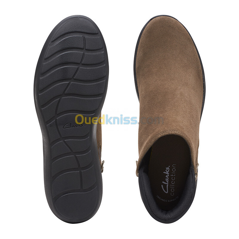 CLARKS Kayleigh Mid Dark Olive Sde