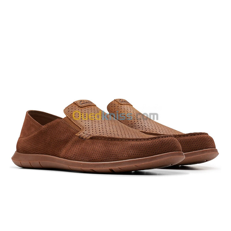 CLARKS Flexway Easy Dark Brown Suede