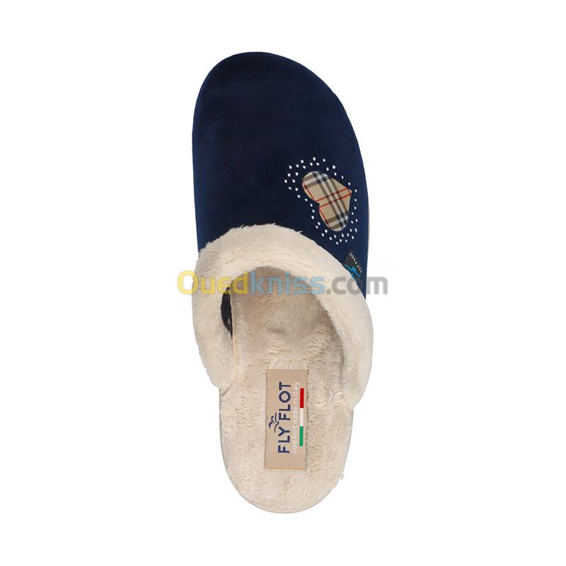 FLY FLOT Cloth Woman Slipper Blue