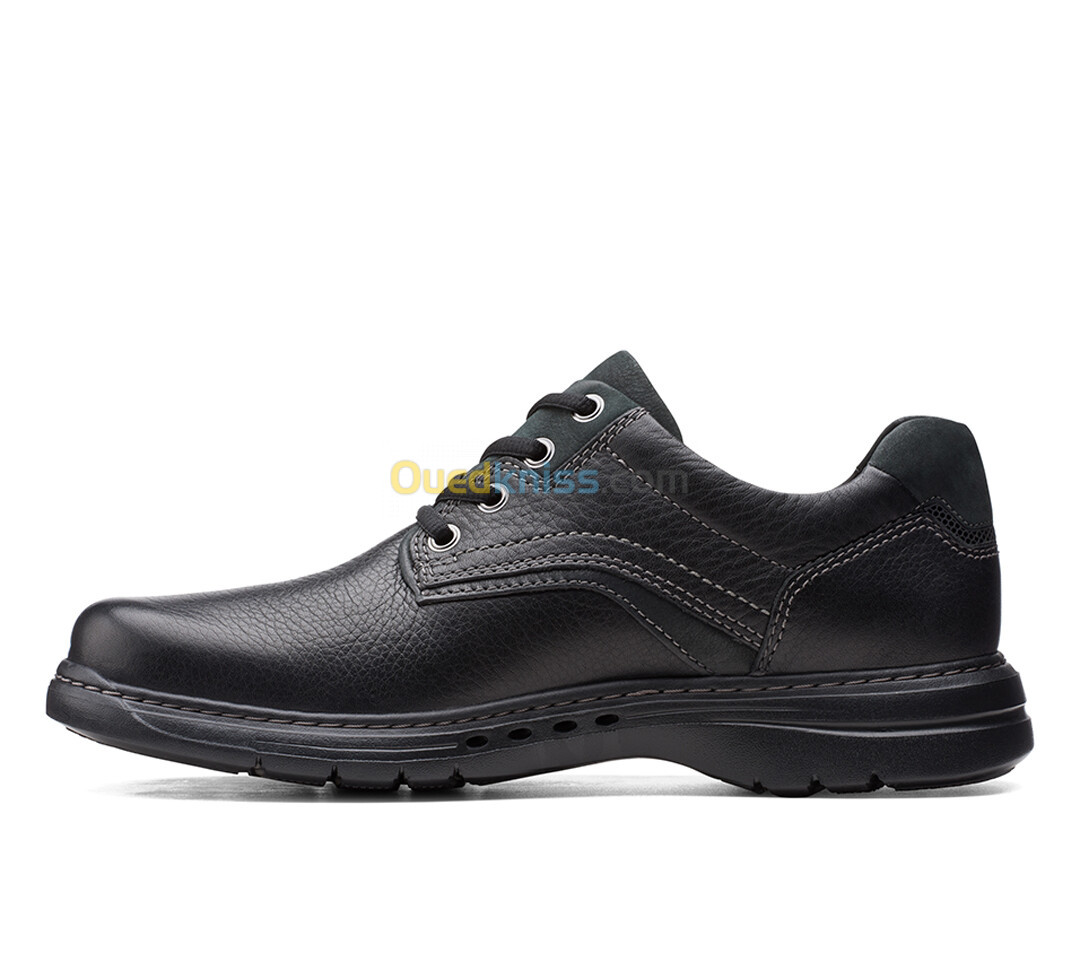 CLARKS Un BrawleyPace Black Leather