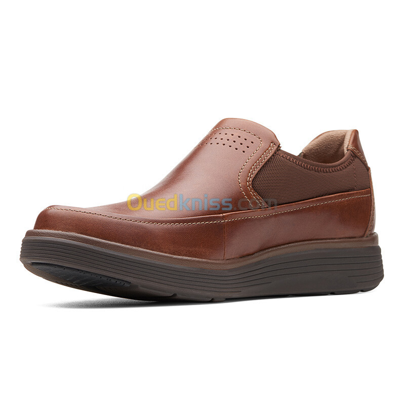 CLARKS Un Abode Go Dark Tan Lea