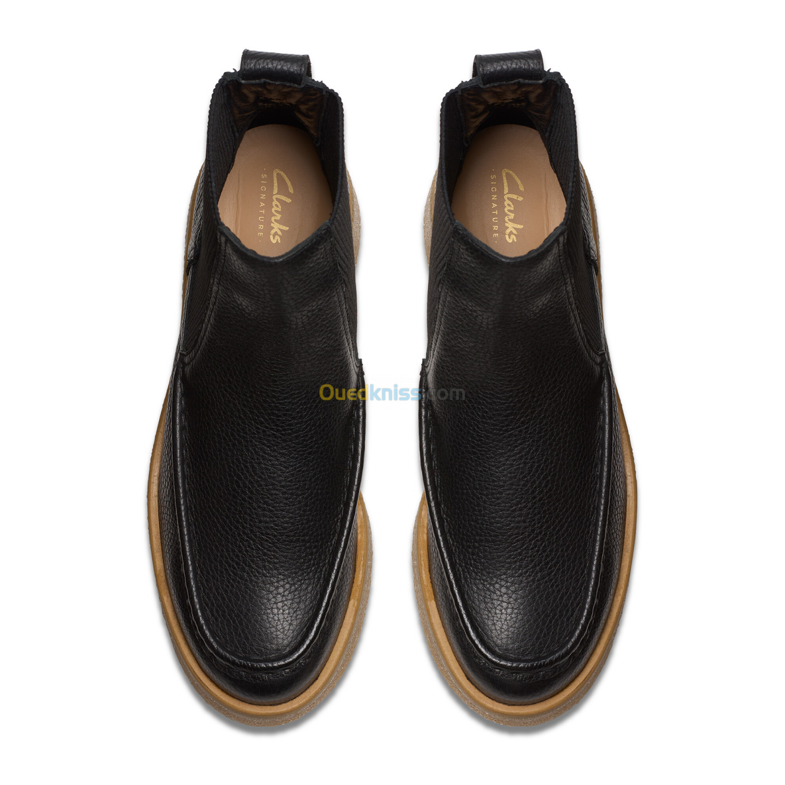 CLARKS Linoso Top Black Leather