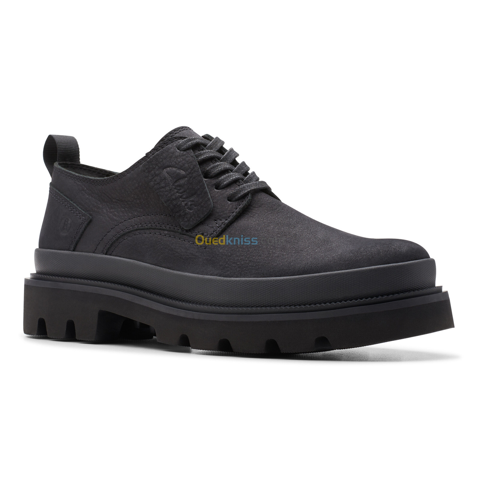 CLARKS Badell Lace Black Nubuck