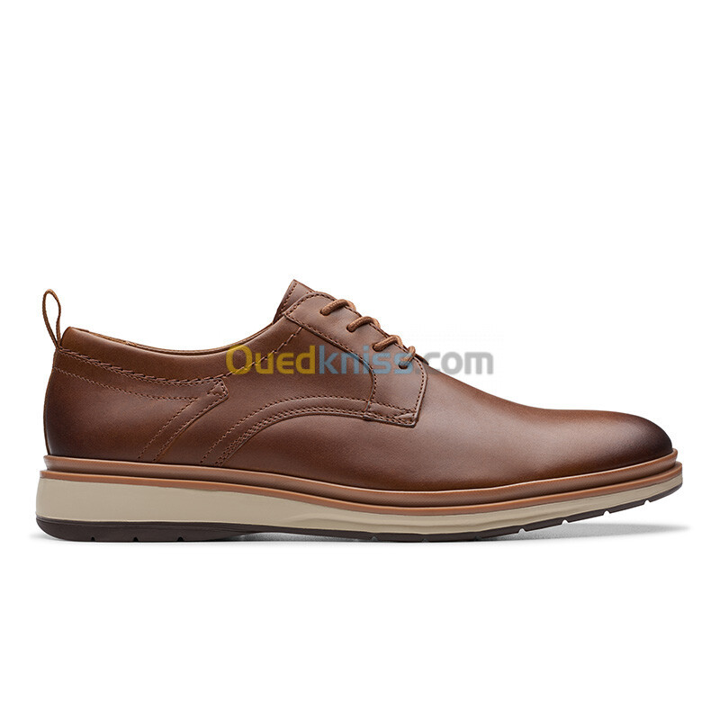 CLARKS Chantry Lo Dark Tan Lea