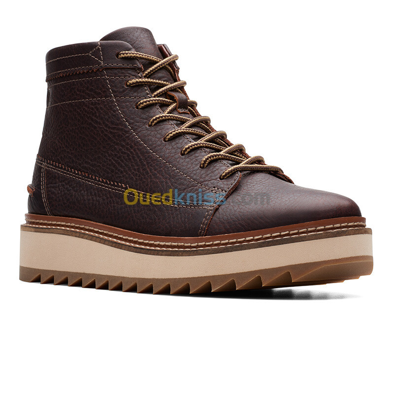 CLARKS Clarkhill Hi Dark Brown Lea