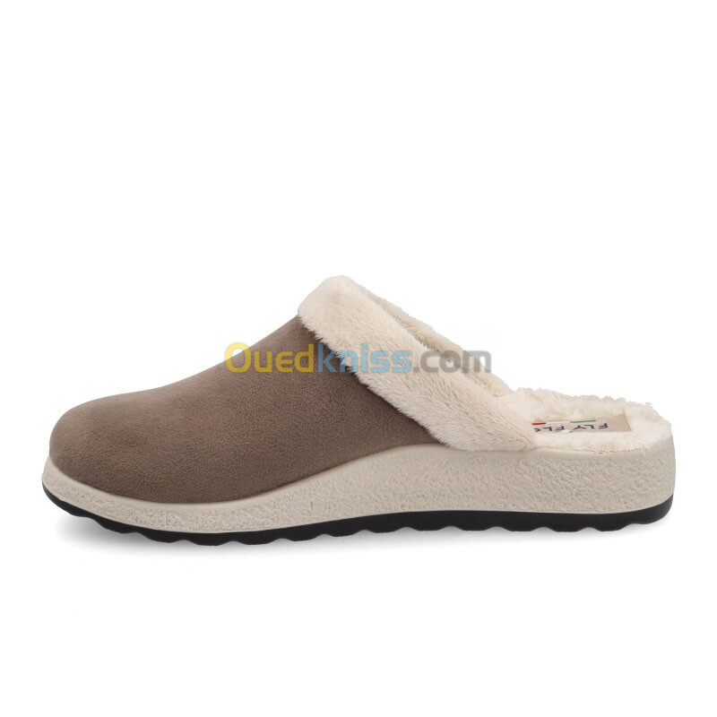 FLY FLOT Cloth Woman Slipper Taupe