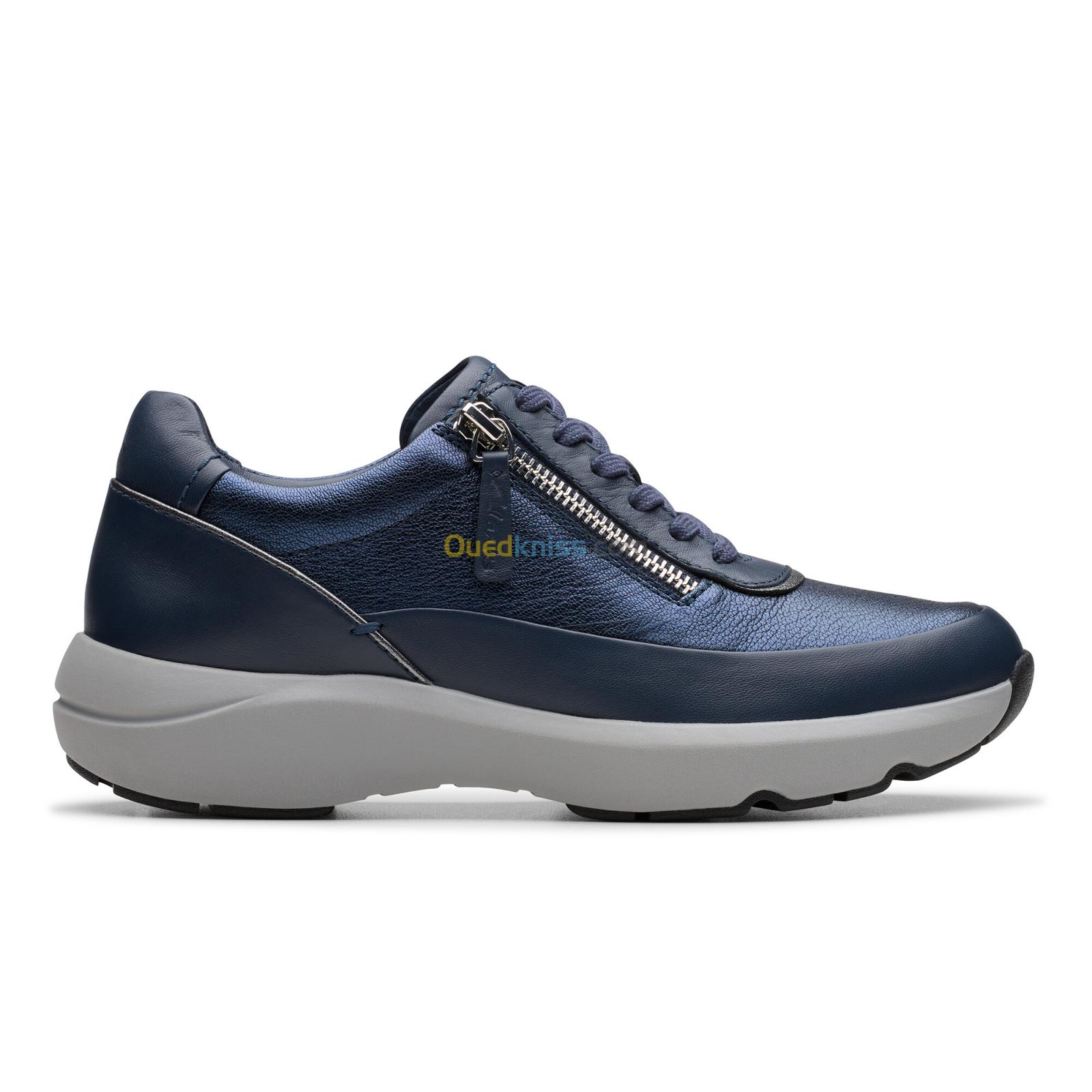 CLARKS Tivoli Zip Navy Combi