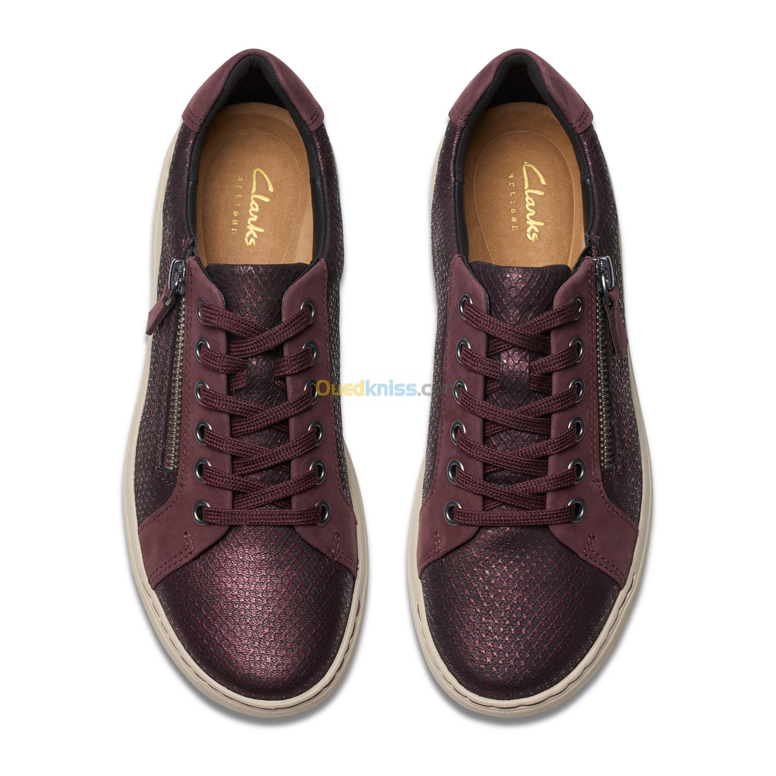 CLARKS Nalle Lace Wine Intrest Lea