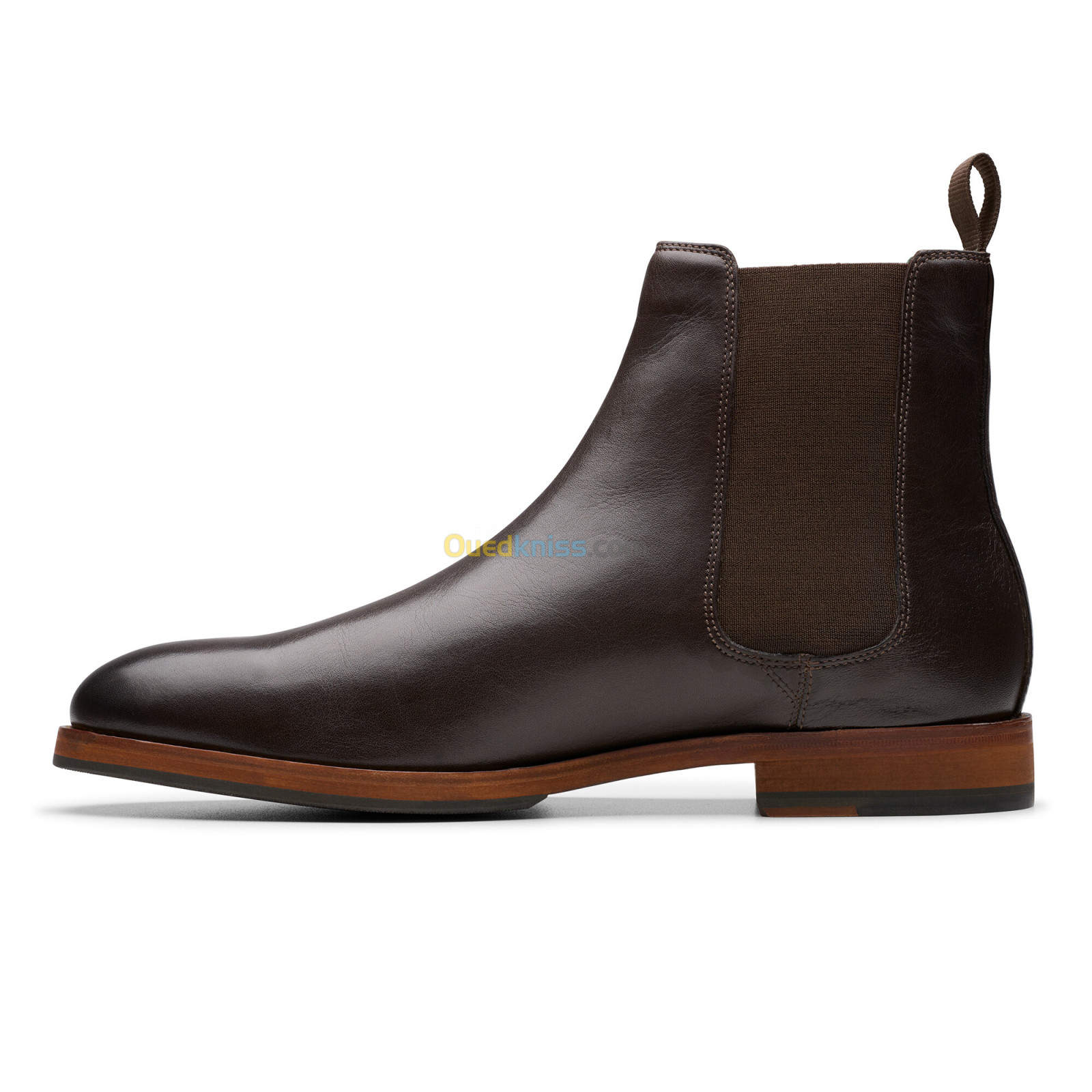 CLARKS Craftjames Top Dark Brown Lea