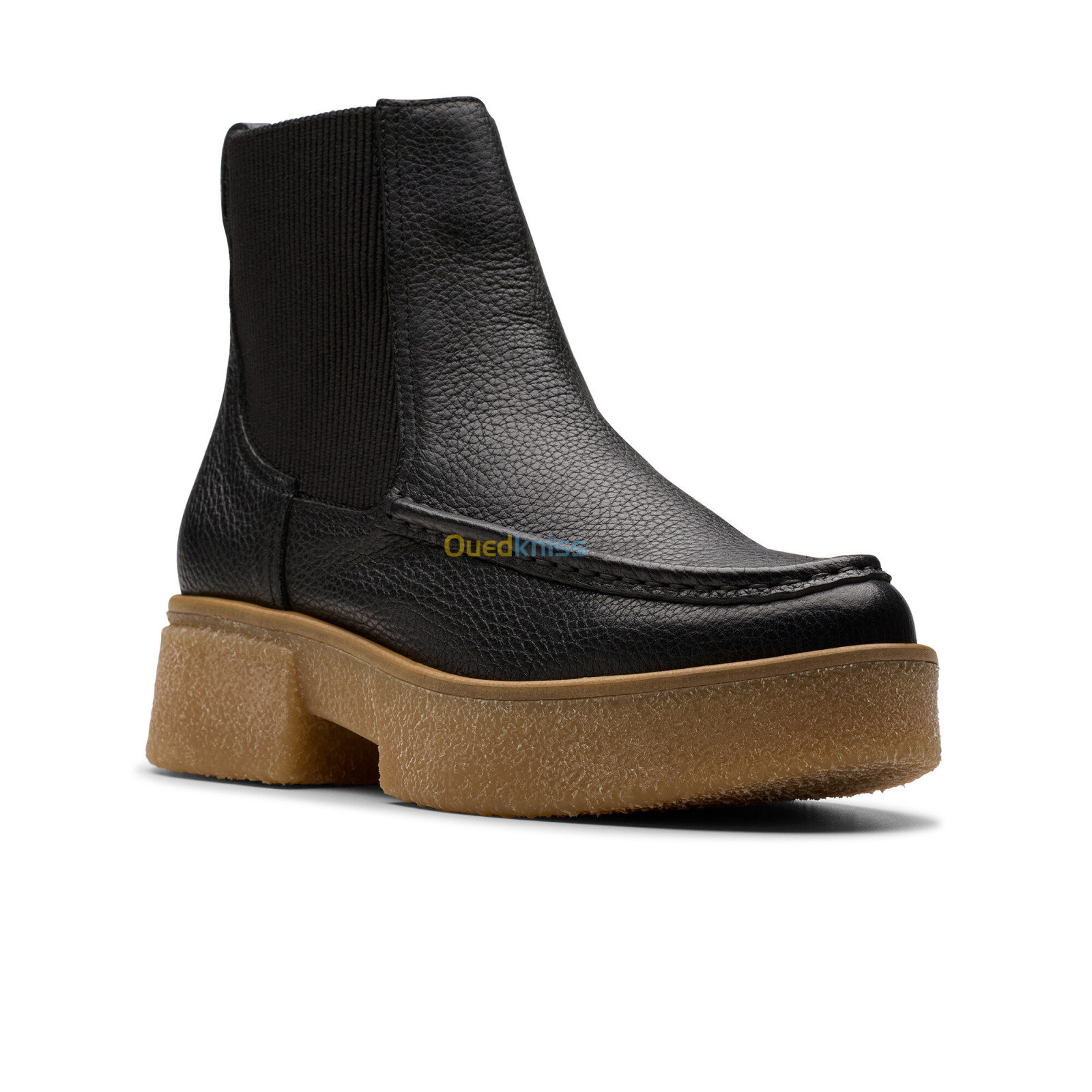 CLARKS Linoso Top Black Leather