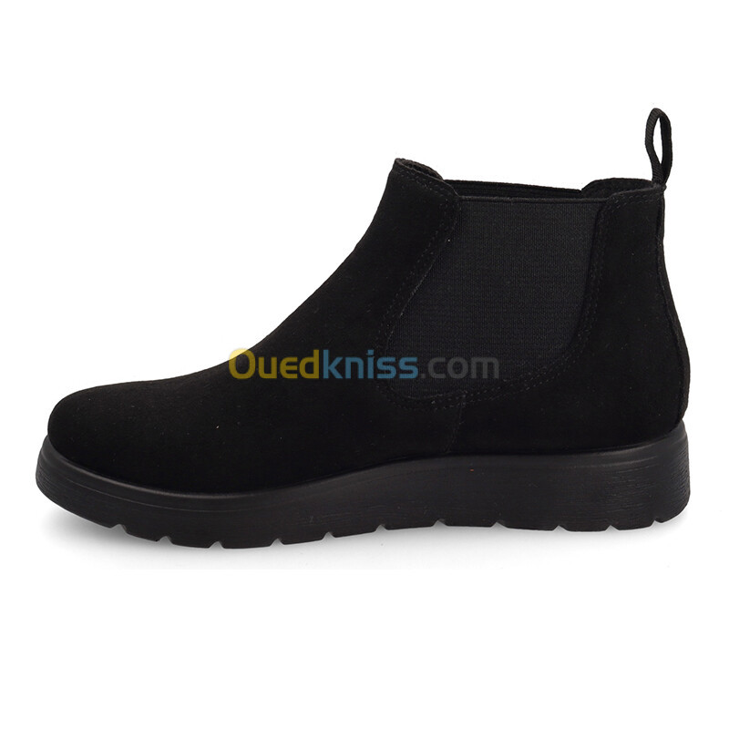 FLY FLOT Cloth Woman Ankle Boot Black