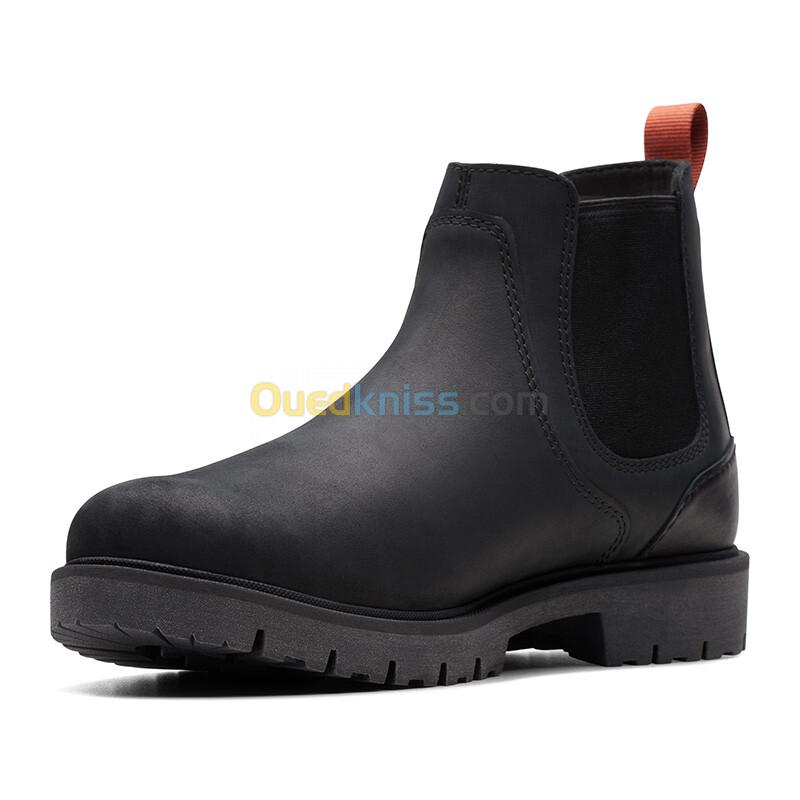 CLARKS Rossdale Top Black Leather