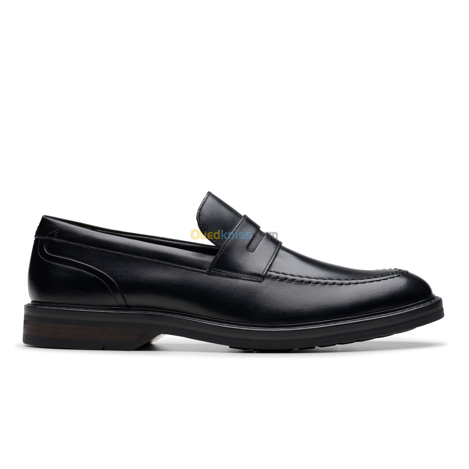 CLARKS Aldwin Step Black Leather