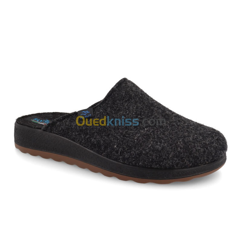 FLY FLOT Cloth Man Slipper Black