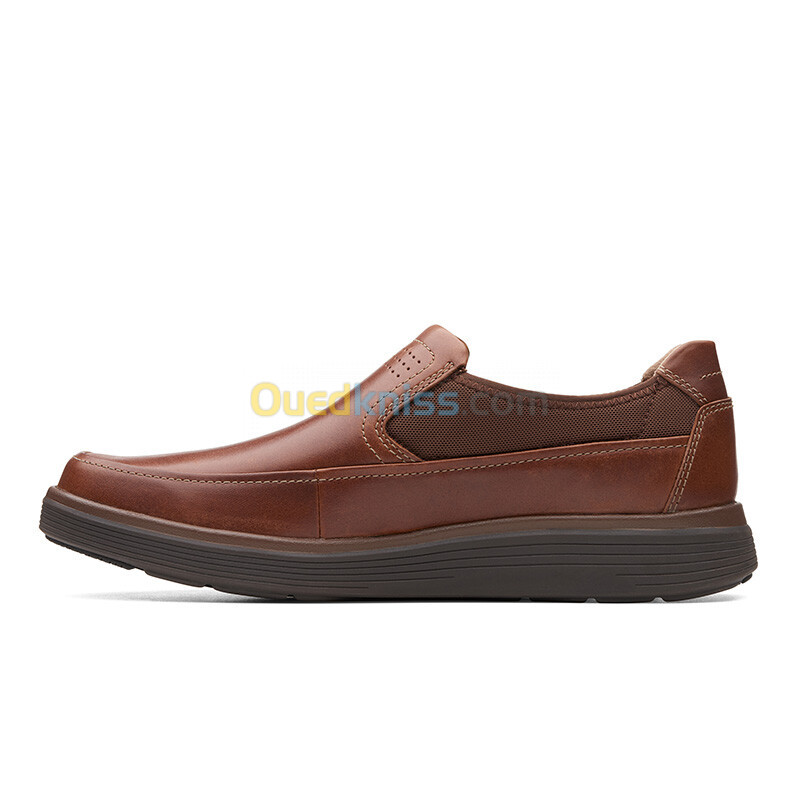 CLARKS Un Abode Go Dark Tan Lea