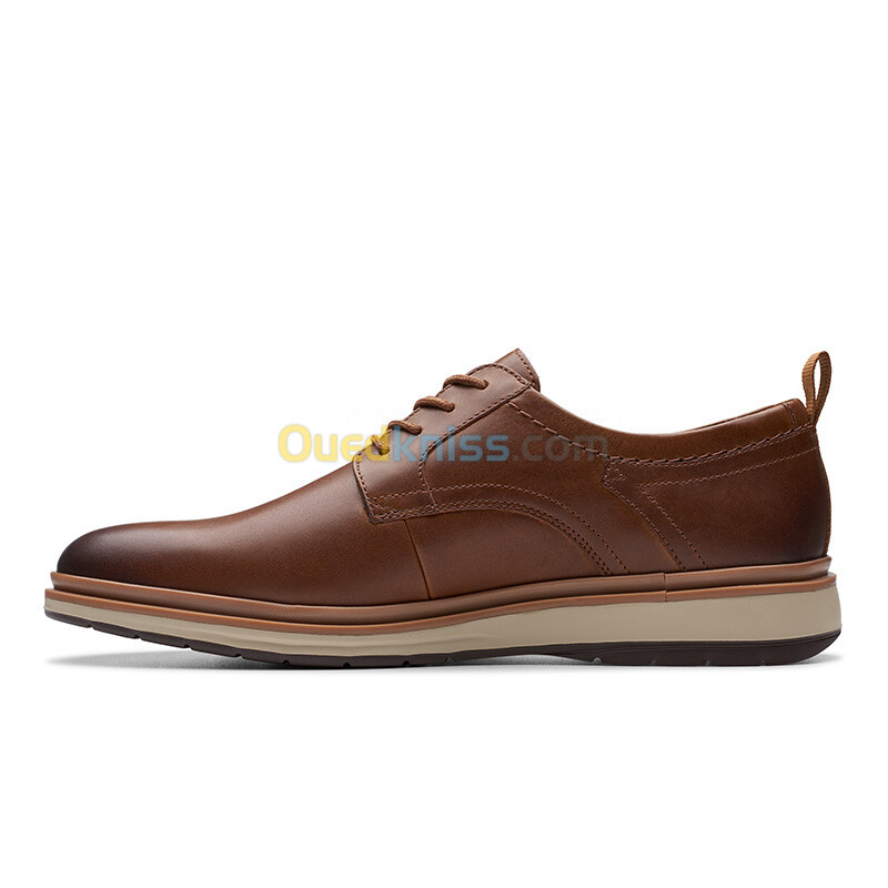 CLARKS Chantry Lo Dark Tan Lea