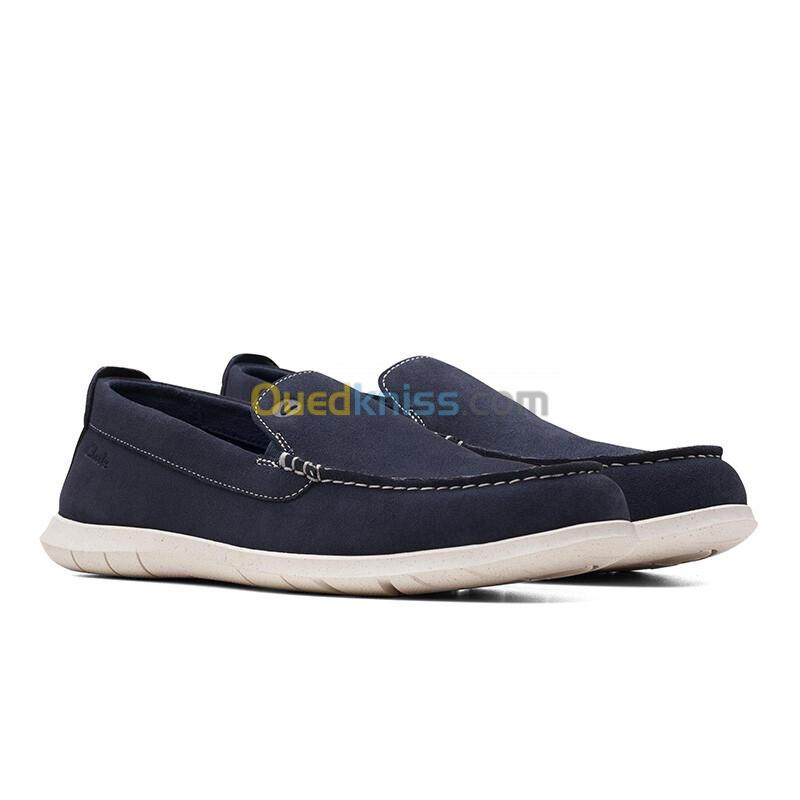 CLARKS Flexway Step Navy Suede