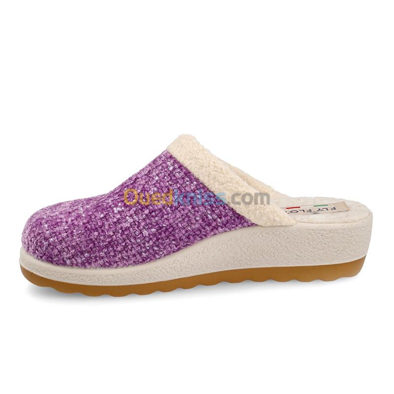 FLY FLOT Cloth Woman Slipper Purple