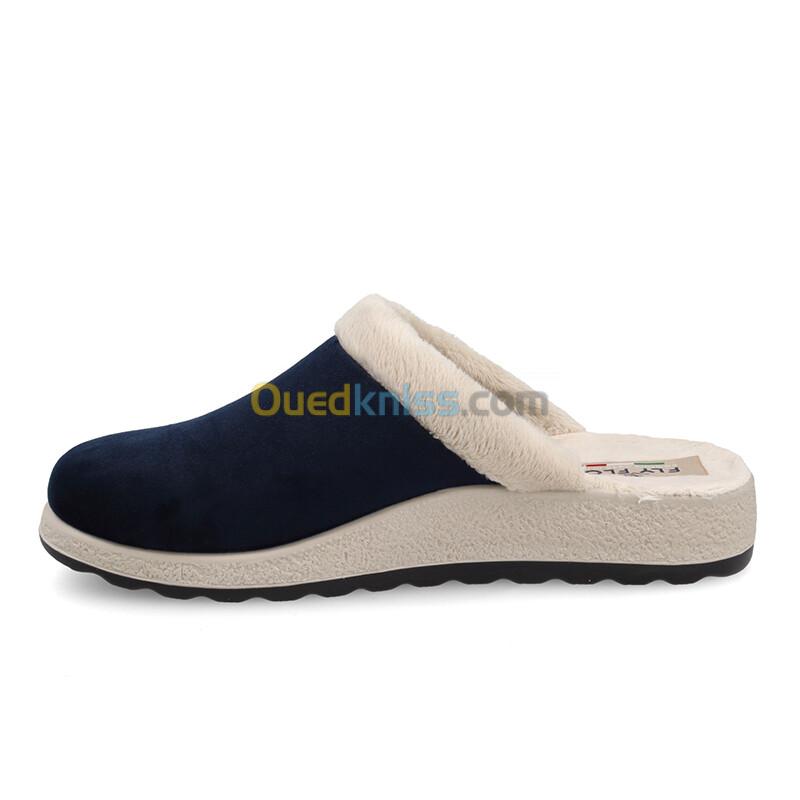 FLY FLOT Cloth Woman Slipper Blue